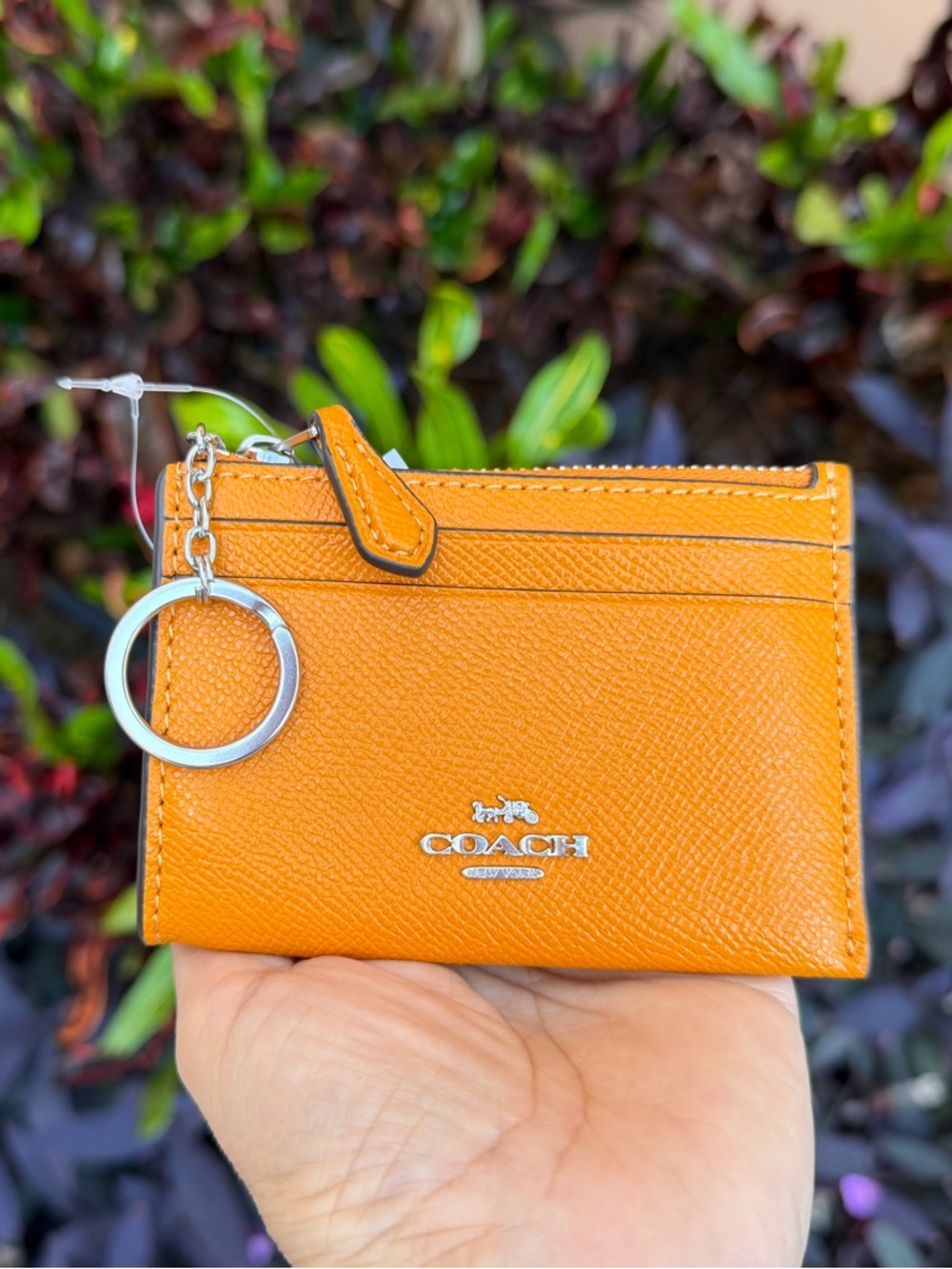 Coach Mini Coin Pouch ID Card Key Holder Wallet Yellow